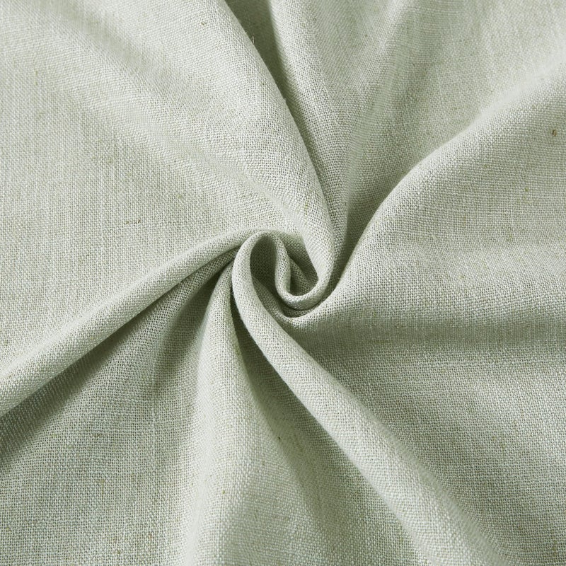 Vision Home Pinch Pleated Semi Sheer Curtains Textured Linen Blended Light Filtering Window Curtains 90 inch for Living Room Bedroom Pinch Pleat Drapes with Hooks 2 Panels 40"" Wx90 L,Soft Green - Image 4
